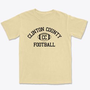 Clinton County Area Technology Center Classic Football Premium Heavyweight T-shirt