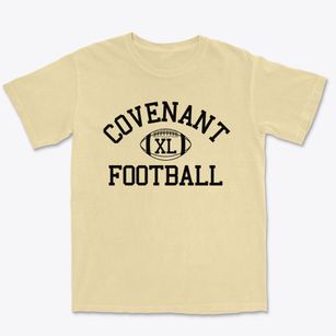 Covenant Christian School Classic Football Premium Heavyweight T-shirt
