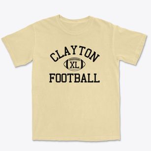 Clayton High School Classic Football Premium Heavyweight T-shirt