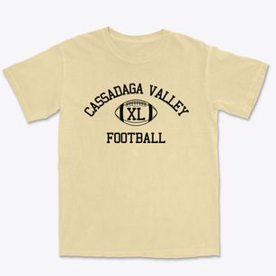 Cassadaga Valley Central School Classic Football Premium Heavyweight T-shirt