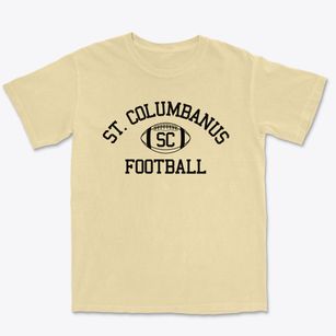 Saint Columbanus School Classic Football Premium Heavyweight T-shirt