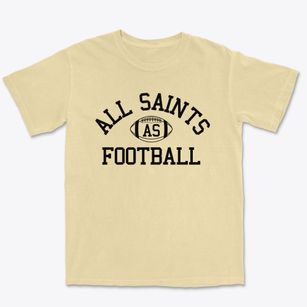 All Saints Junior High School Classic Football Premium Heavyweight T-shirt