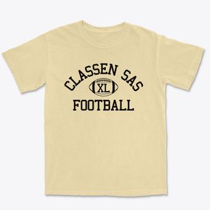 Classen School Of Advanced Studies Classic Football Premium Heavyweight T-shirt