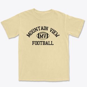 Mountain View High School Classic Football Premium Heavyweight T-shirt