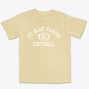 St Olaf Parish Classic Football Premium Heavyweight T-shirt