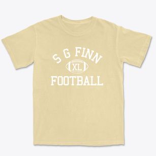S G Finn School Classic Football Premium Heavyweight T-shirt