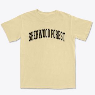 Sherwood Forest Elementary School Varsity Arch Premium Heavyweight T-shirt