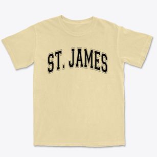 St James Parish Varsity Arch Premium Heavyweight T-shirt