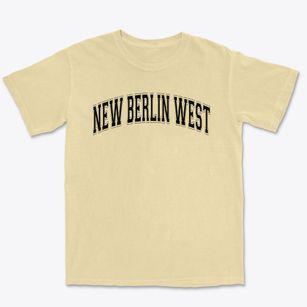 New Berlin West High School Varsity Arch Premium Heavyweight T-shirt