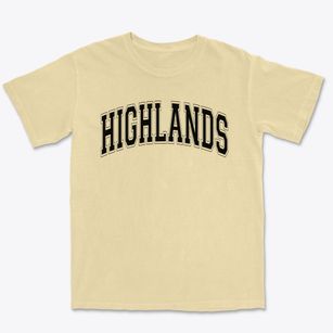 Highlands Elementary School Varsity Arch Premium Heavyweight T-shirt
