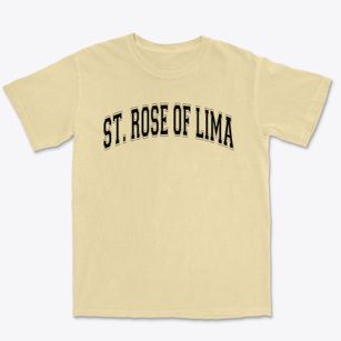 Saint Rose Of Lima School Varsity Arch Premium Heavyweight T-shirt