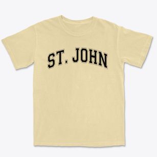 St John The Baptist Varsity Arch Premium Heavyweight T-shirt
