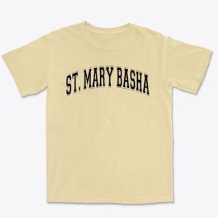 Saint Mary Basha Catholic Elementary Varsity Arch Premium Heavyweight T-shirt