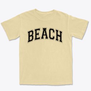 Beach Elementary School Varsity Arch Premium Heavyweight T-shirt