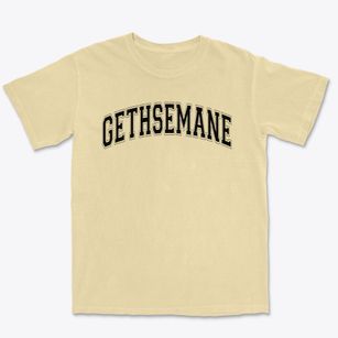 Gethsemane Lutheran School Varsity Arch Premium Heavyweight T-shirt