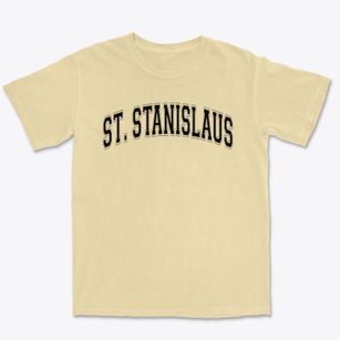 Saint Stanislaus College Prep Varsity Arch Premium Heavyweight T-shirt