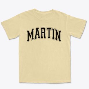 Martin Junior High School Varsity Arch Premium Heavyweight T-shirt