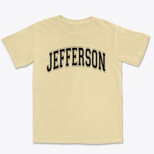 Jefferson Elementary School Varsity Arch Premium Heavyweight T-shirt