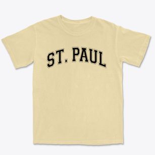 Saint Paul Lutheran School Varsity Arch Premium Heavyweight T-shirt