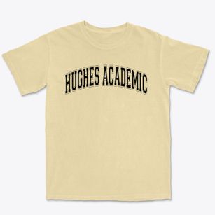 Hughes Academic Magnet School Varsity Arch Premium Heavyweight T-shirt