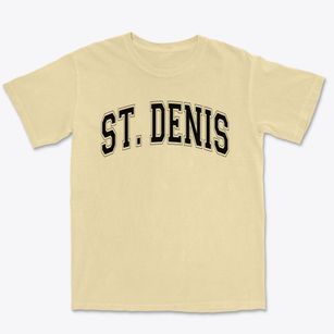 Saint Denis Saint Columba School Varsity Arch Premium Heavyweight T-shirt