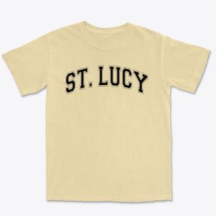 Saint Lucy School Varsity Arch Premium Heavyweight T-shirt
