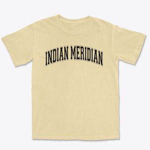 Indian Meridian Elementary School Varsity Arch Premium Heavyweight T-shirt