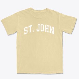 Saint John School Varsity Arch Premium Heavyweight T-shirt