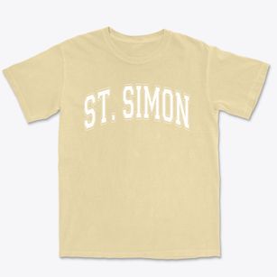 St. Simon Parish School Varsity Arch Premium Heavyweight T-shirt
