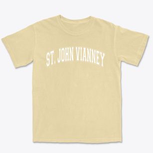Saint John Vianney School Varsity Arch Premium Heavyweight T-shirt