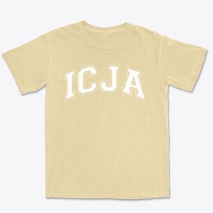 Ida Crown Jewish Academy Varsity Arch Premium Heavyweight T-shirt