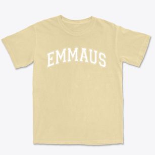 Emmaus Lutheran School Varsity Arch Premium Heavyweight T-shirt