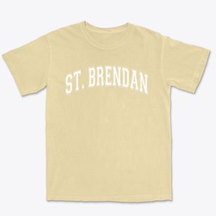 St Brendan Parish Varsity Arch Premium Heavyweight T-shirt