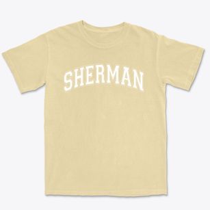Sherman Academy School Varsity Arch Premium Heavyweight T-shirt