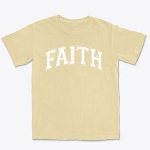Faith Christian School Varsity Arch Premium Heavyweight T-shirt