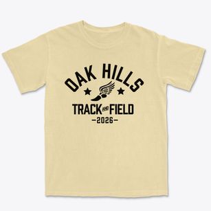 Oak Hills Junior High School Track and Field Premium Heavyweight T-shirt