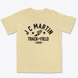 J C Martin Jr Elementary School Track and Field Premium Heavyweight T-shirt