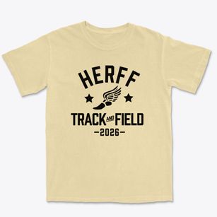 Herff Elementary School Track and Field Premium Heavyweight T-shirt