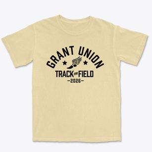 Grant Union High School Track and Field Premium Heavyweight T-shirt