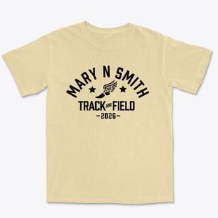 Mary N Smith Middle School Track and Field Premium Heavyweight T-shirt