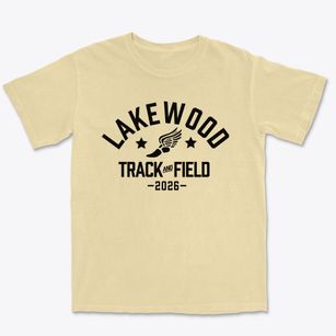 Academy For Discovery At Lakewood Track and Field Premium Heavyweight T-shirt
