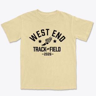West End High School Track and Field Premium Heavyweight T-shirt
