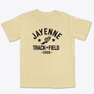 Jayenne Elementary School Track and Field Premium Heavyweight T-shirt