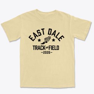 East Dale Elementary School Track and Field Premium Heavyweight T-shirt