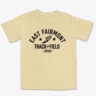 East Fairmont Middle School Track and Field Premium Heavyweight T-shirt
