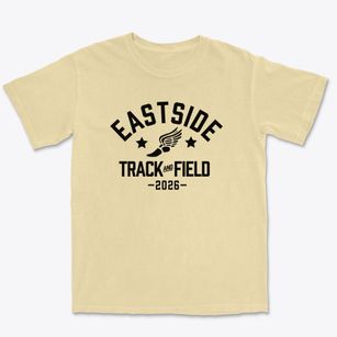 Eastside Lutheran School Track and Field Premium Heavyweight T-shirt