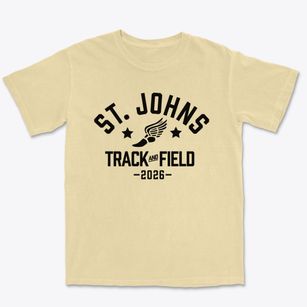 Saint Johns Evangelical School Track and Field Premium Heavyweight T-shirt
