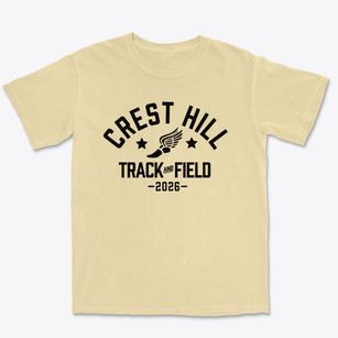 Crest Hill Elementary School Track and Field Premium Heavyweight T-shirt