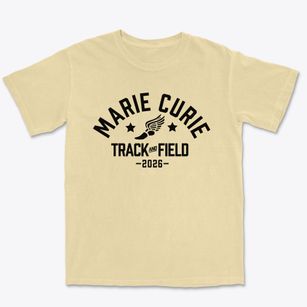 Marie Curie Elementary School Track and Field Premium Heavyweight T-shirt