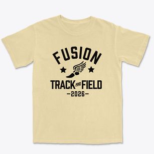 Fusion Academy Track and Field Premium Heavyweight T-shirt